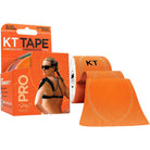 KT Tape Pro 10" Precut Kinesiology Elastic Sports Roll - 20 Strips - Orange - Forza Sports
