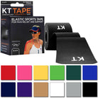 KT Tape Cotton 10" Precut Kinesiology Therapeutic Elastic Sports Roll, 20 Strips KT Tape