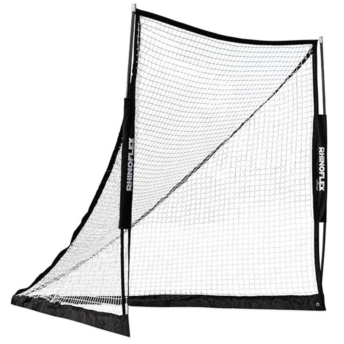 Champion Sports 6' x 6' Steel Frame Rhino Flex Lacrosse Goal - Black - Forza Sports