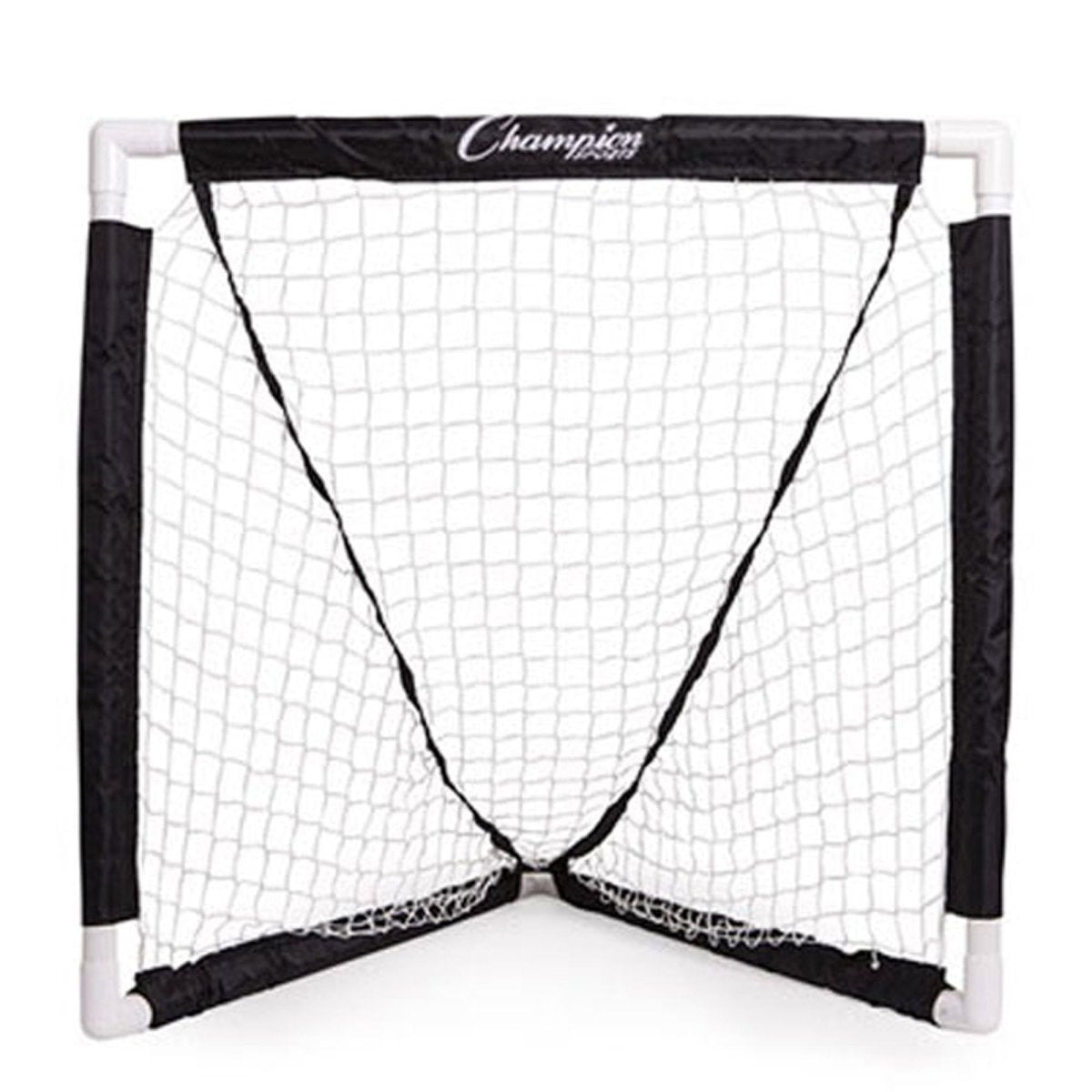 Champion Sports Mini 3' x 3' Lacrosse Goal - Black/White - Forza Sports