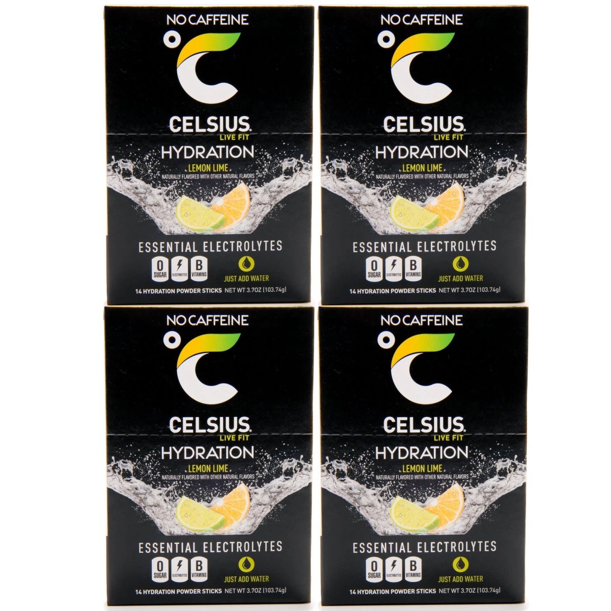 Celsius Hydration Sugar Free Electrolyte Drink Mix 4 Pack - Forza Sports
