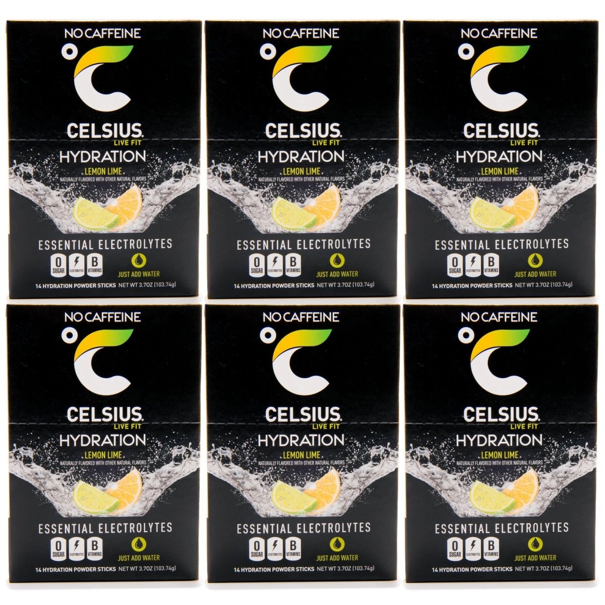 Celsius Hydration Sugar Free Electrolyte Drink Mix 6 Pack - Forza Sports