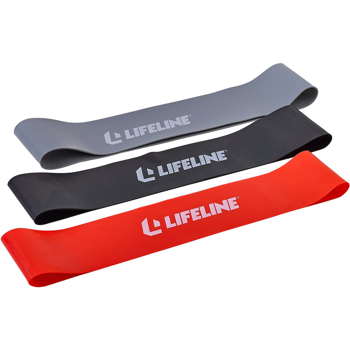 Lifeline USA Flat Resistance Band Loops Kit - Multicolor Lifeline USA