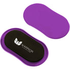 Lifeline USA Natural Fitness Warrior Padded Training Gliding Discs- Purple/Black Lifeline USA