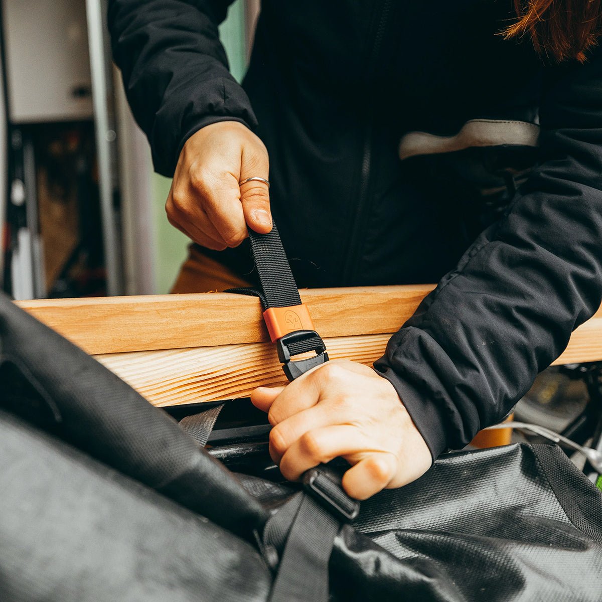 Gear Aid 1" Wide Gear Organizing Utility Strap 2 - Pack - Black - Forza Sports