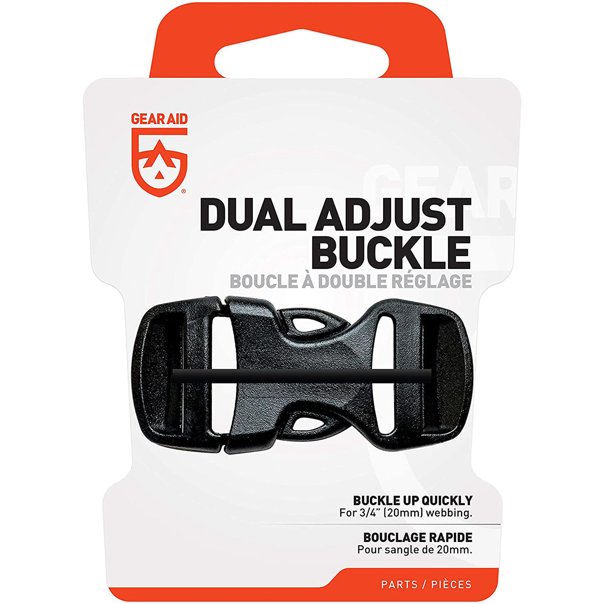 Gear Aid Dual Adjust No-Sew Replacement Buckle - 2-Pack Gear Aid