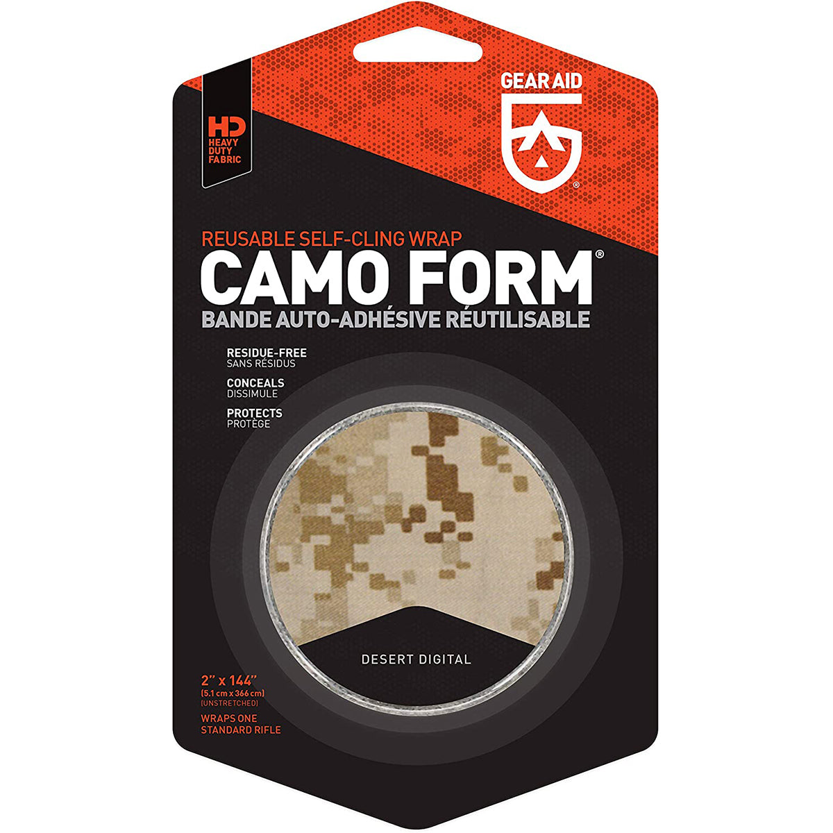 McNett Tactical Camo Form Protective Desert Digital Fabric Tape Gear Aid