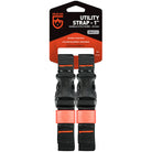 Gear Aid 1" Wide Gear Organizing Utility Strap 2-Pack - Black Gear Aid