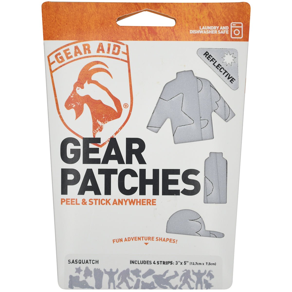 Gear Aid 20" Tenacious Tape No - Sew Peel and Stick Sasquatch Gear Patches - Forza Sports