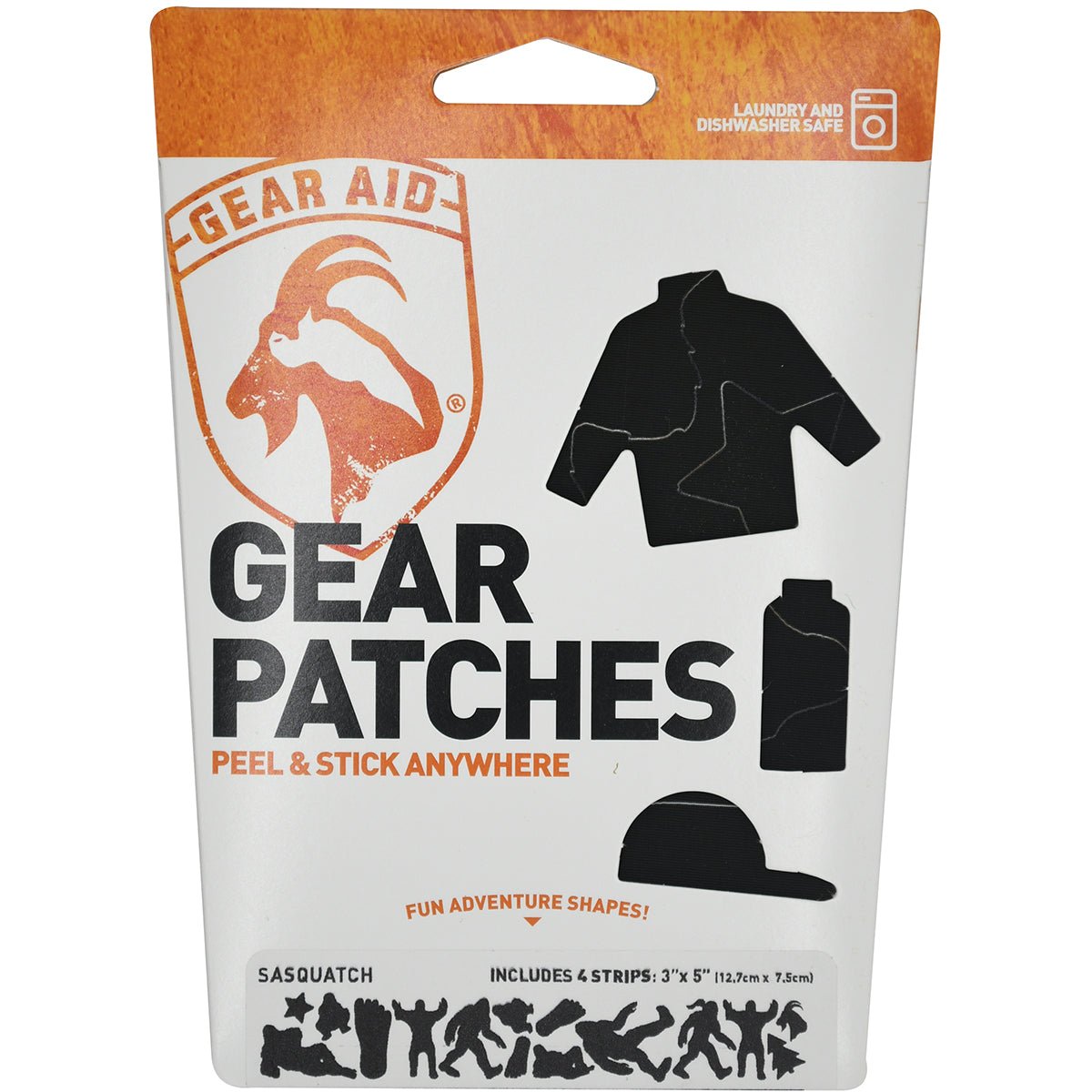 Gear Aid 20" Tenacious Tape No - Sew Peel and Stick Sasquatch Gear Patches - Forza Sports
