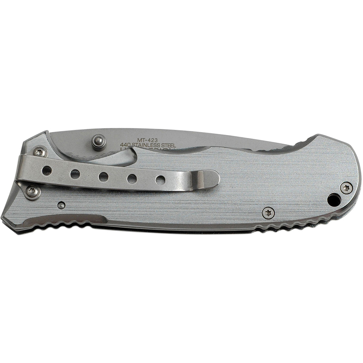 MTech USA Tactical Linerlock Folding Knife, 3.25" Blade, Bead Blast, MT-423SL M-Tech
