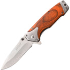 MTech USA Linerlock Spring Assisted Folding Knife, Pakkawood Handle, MT-A1175BR M-Tech