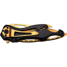 MTech USA Linerlock Spring Assisted Folding Knife, Gold Serrated Blade MT-A705BG M-Tech