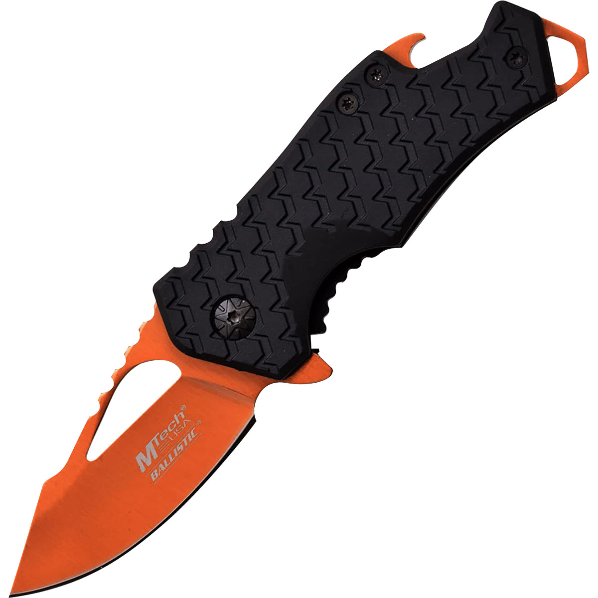 MTech USA Framelock Spring Assisted Folding Knife, 2.25" Orange Blade, MT-A882OR M-Tech