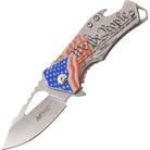 MTech USA Framelock Spring Assisted Folding Knife 2.25" We The People MT-A882SAF M-Tech