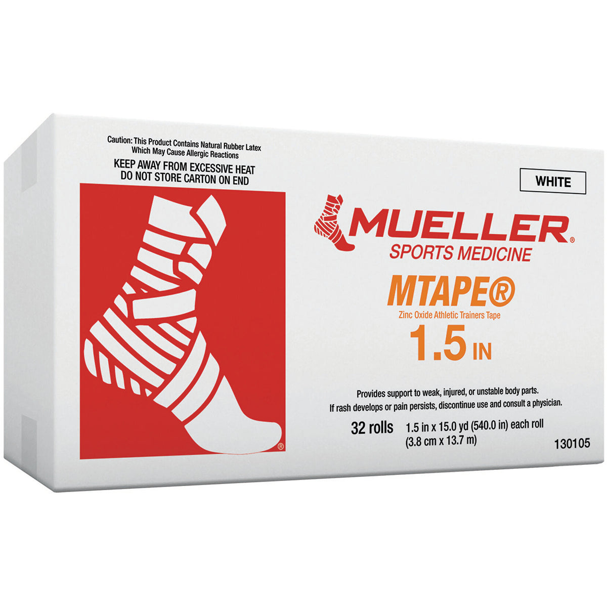 Mueller Sports Medicine MTape Athletic Tape Case - White Mueller Sports Medicine