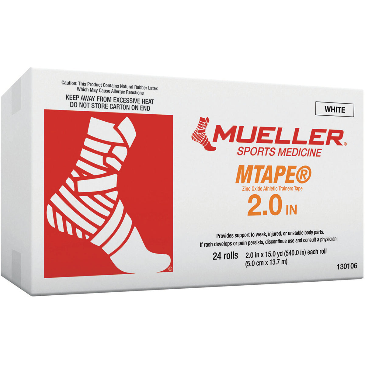 Mueller Sports Medicine MTape Athletic Tape Case - White Mueller Sports Medicine
