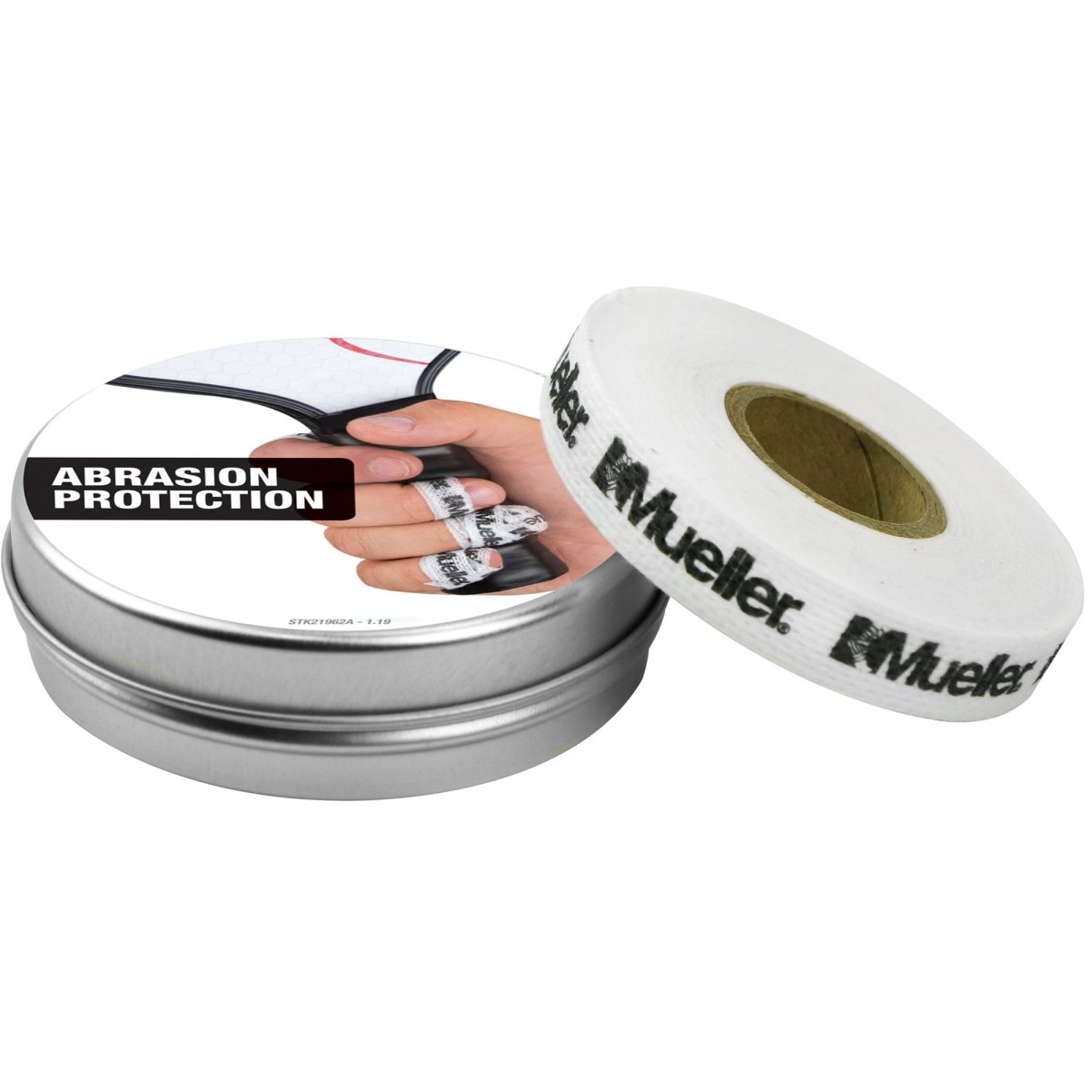 Mueller Sports Medicine ProStrips Finger Tape - 0.5" x 10 yd - White/Black - Forza Sports