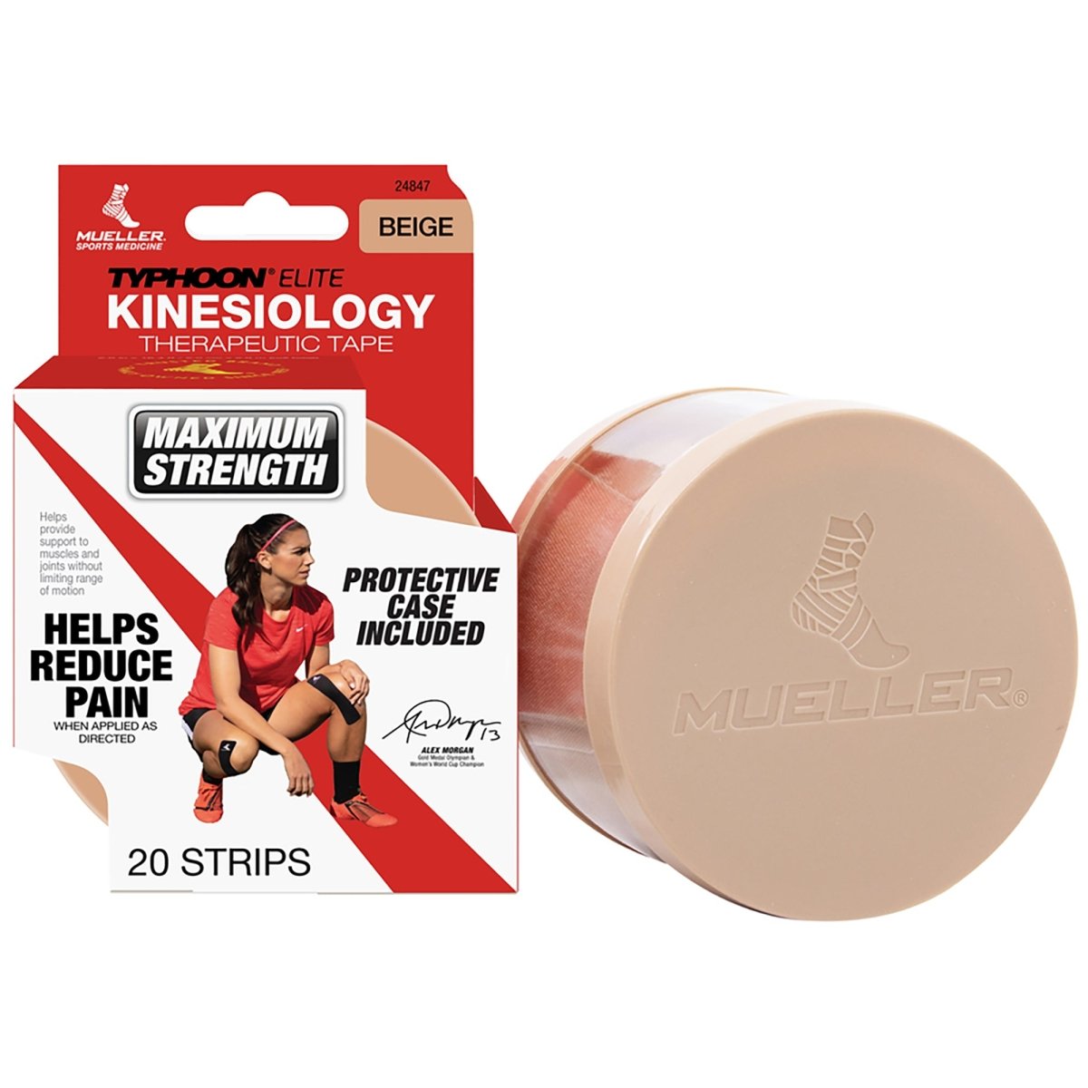 Mueller Sports Medicine 20 Pre - Cut I - Strips Typhoon Elite Kinesiology Tape - Forza Sports