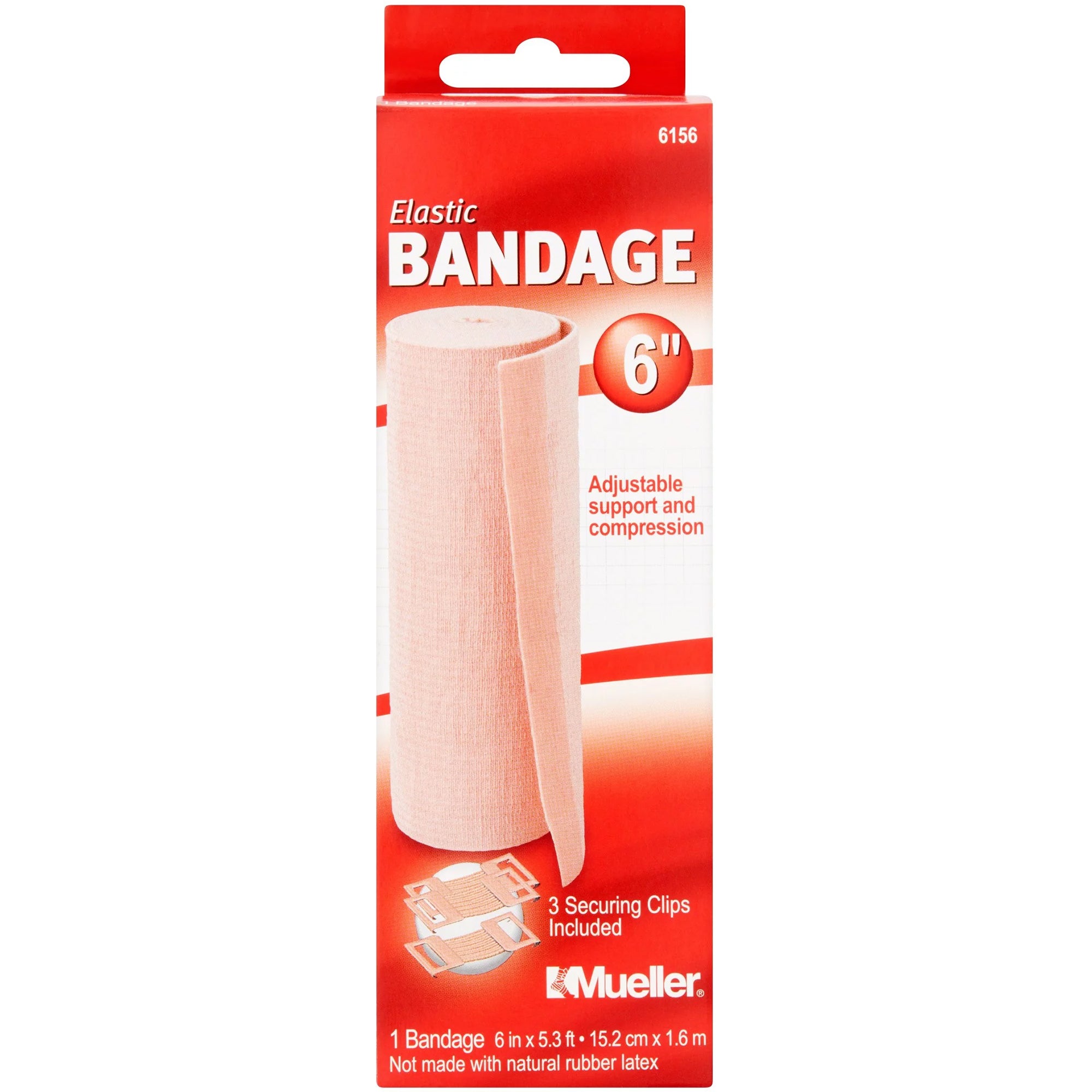 Mueller Sports Medicine Sports Care Elastic Bandage - 6" x 5.3' - Beige Mueller Sports Medicine