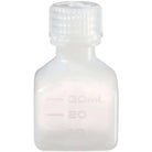 Nalgene HDPE Narrow Mouth Square Bottle - White Nalgene