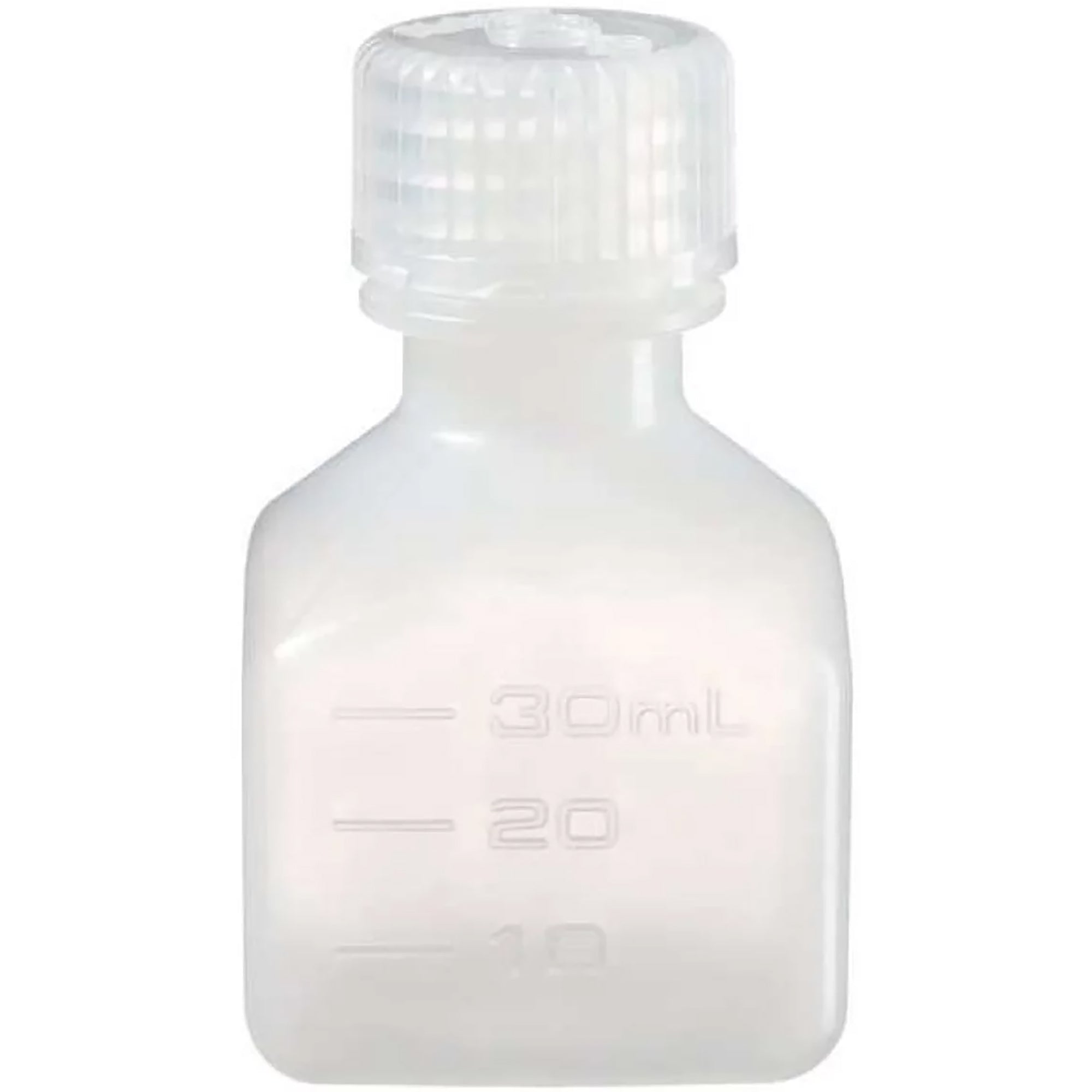 Nalgene HDPE Narrow Mouth Square Bottle - White Nalgene