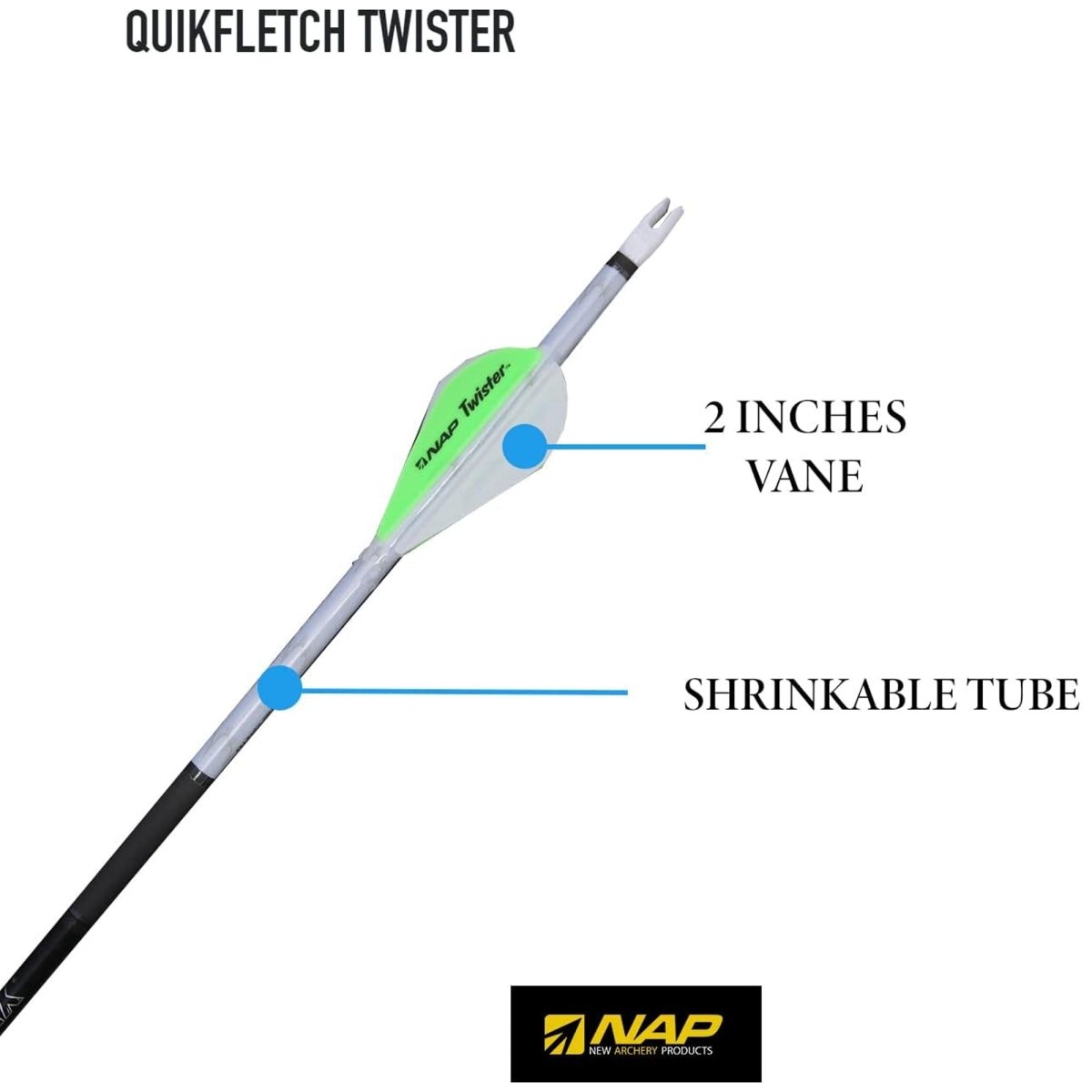 New Archery Products Quikfletch 2" Twister 4 - Forza Sports