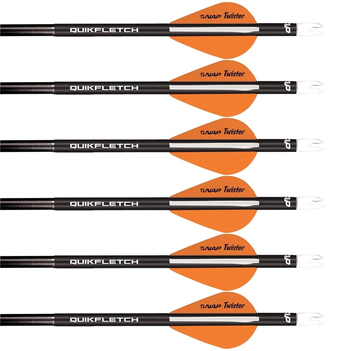 New Archery Products Quikfletch 2" Twister Black Tube - Forza Sports