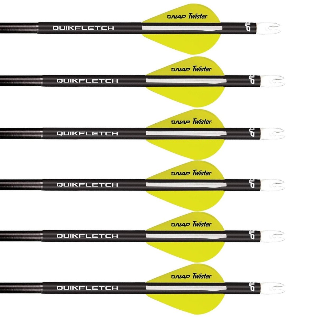 New Archery Products Quikfletch 2" Twister Black Tube - Forza Sports