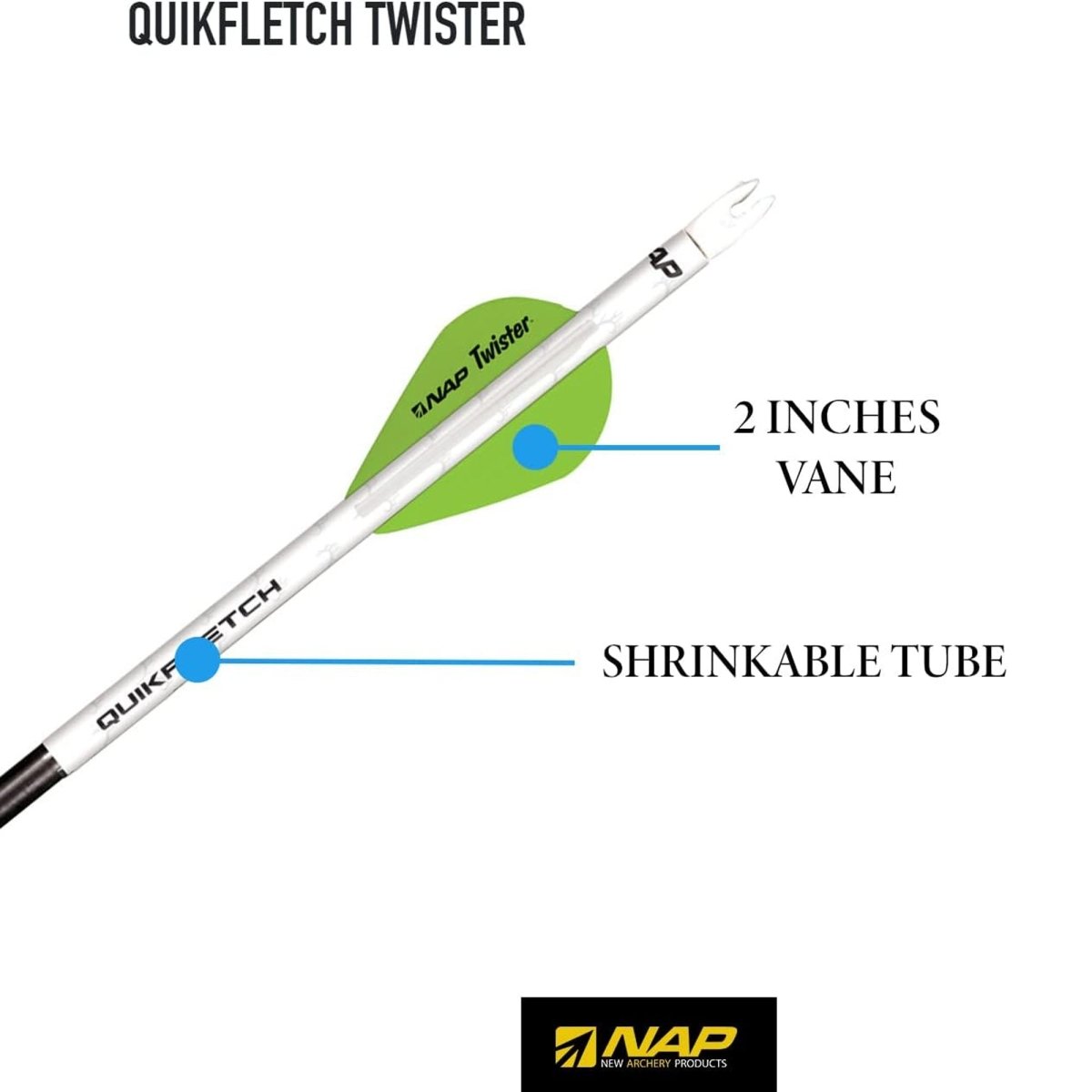 New Archery Products Quikfletch 2" Twister - Forza Sports