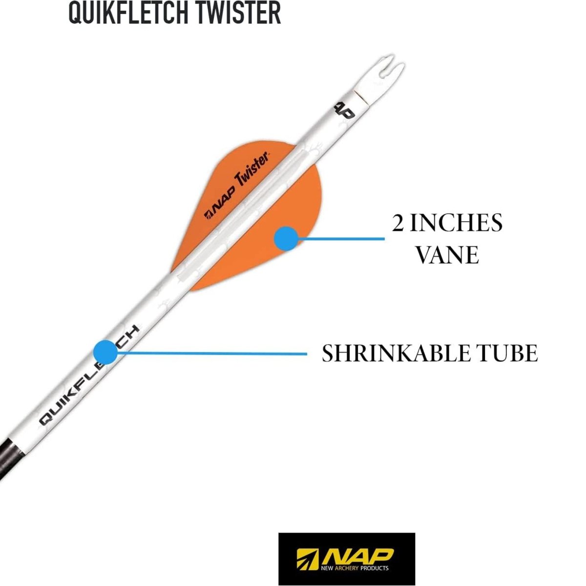 New Archery Products Quikfletch 2" Twister - Forza Sports