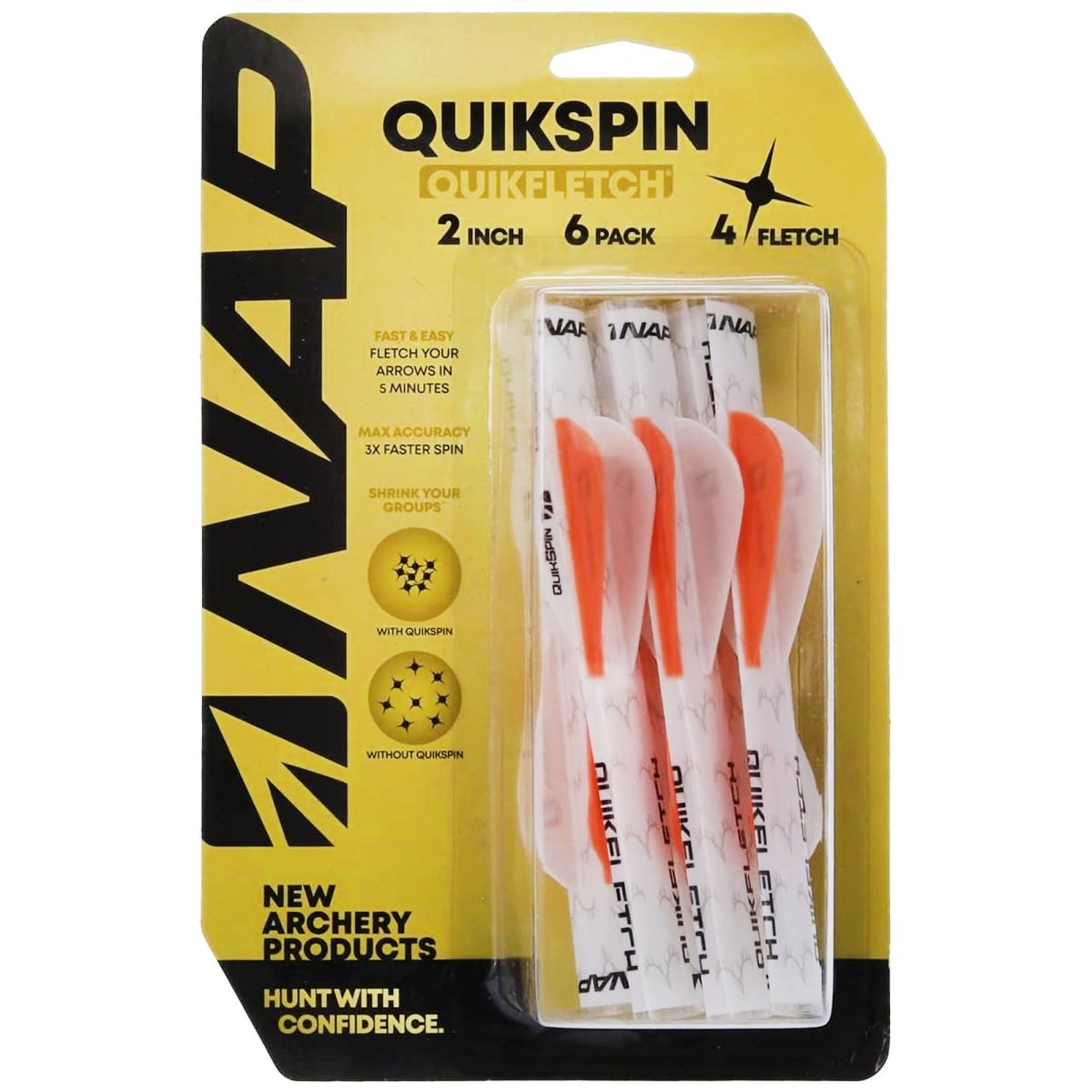 New Archery Products Quikfletch 2″ Quikspin 4 Vane - Forza Sports