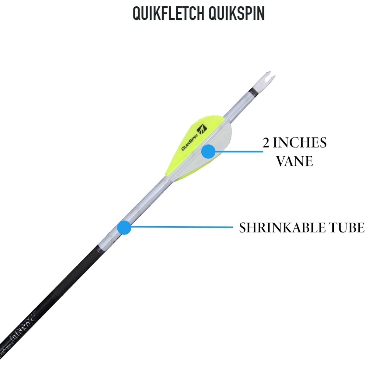 New Archery Products Quikfletch 2″ Quikspin 4 Vane - Forza Sports
