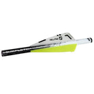 QuikFletch Hellfire fletching on a white background