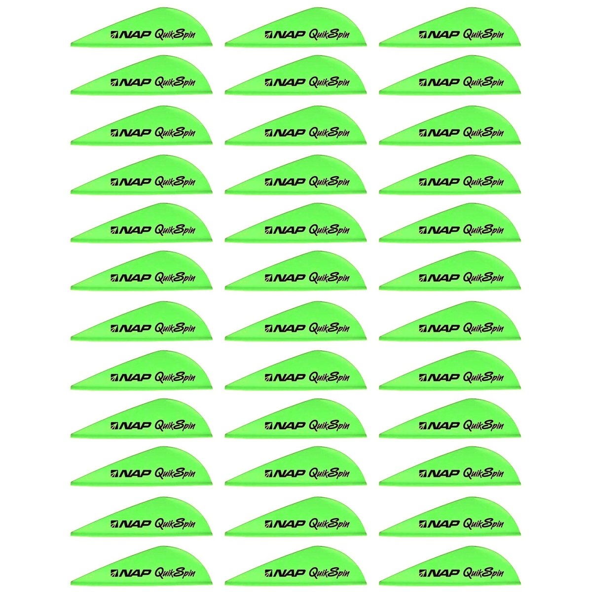 New Archery Products Quikspin Vane 2" - Green, 36 Pack - Forza Sports