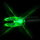 Nockturnal Fit Universal Size Green Lighted Nock 3 - Pack - Forza Sports