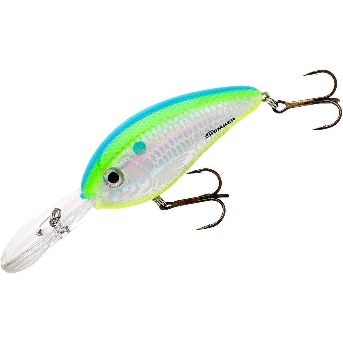 Bomber Fat Free Shad Fingerling 3/8 oz Fishing Lure - Dance's Citrus Shad Bomber Lures