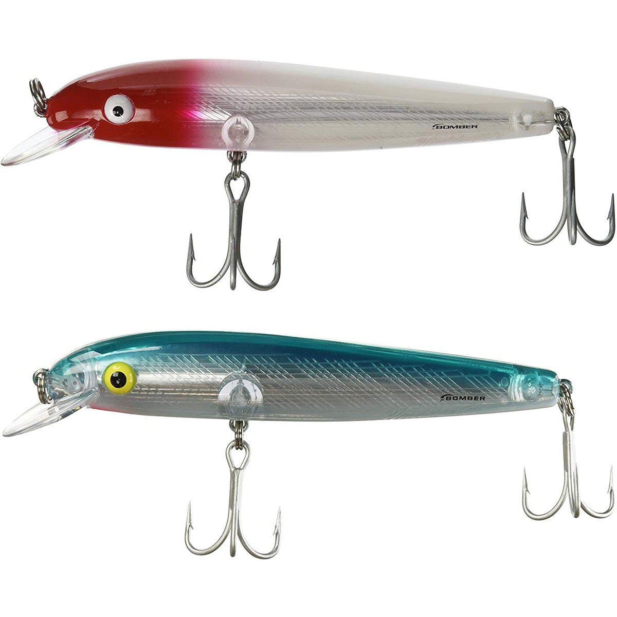 3 4 oz fishing lures Bomber Wind Cheater Saltwater Lure, Silver/Blue