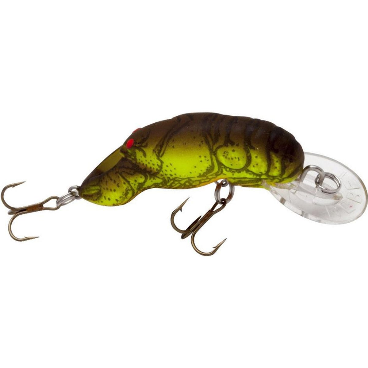 Rebel Teeny Wee Crawfish Chartreuse Brown