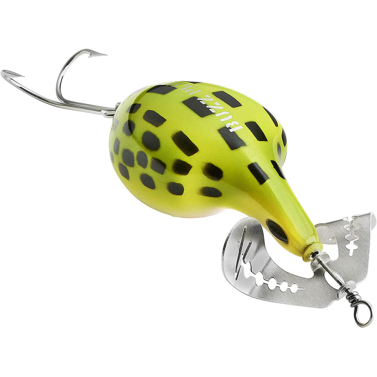 Arbogast Buzz Plug Jr. 5/8 oz. Topwater Fishing Lure - Frog/White Bell