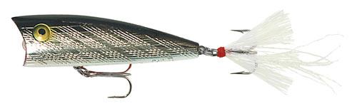 Rebel Teeny Pop - R 1/8 oz Fishing Lure - Silver/Black - Forza Sports