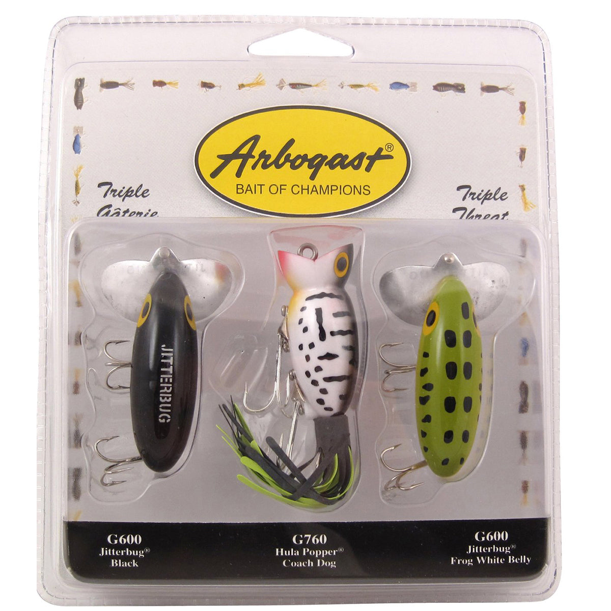 Arbogast Triple Threat 3/8 oz Fishing Lures Arbogast