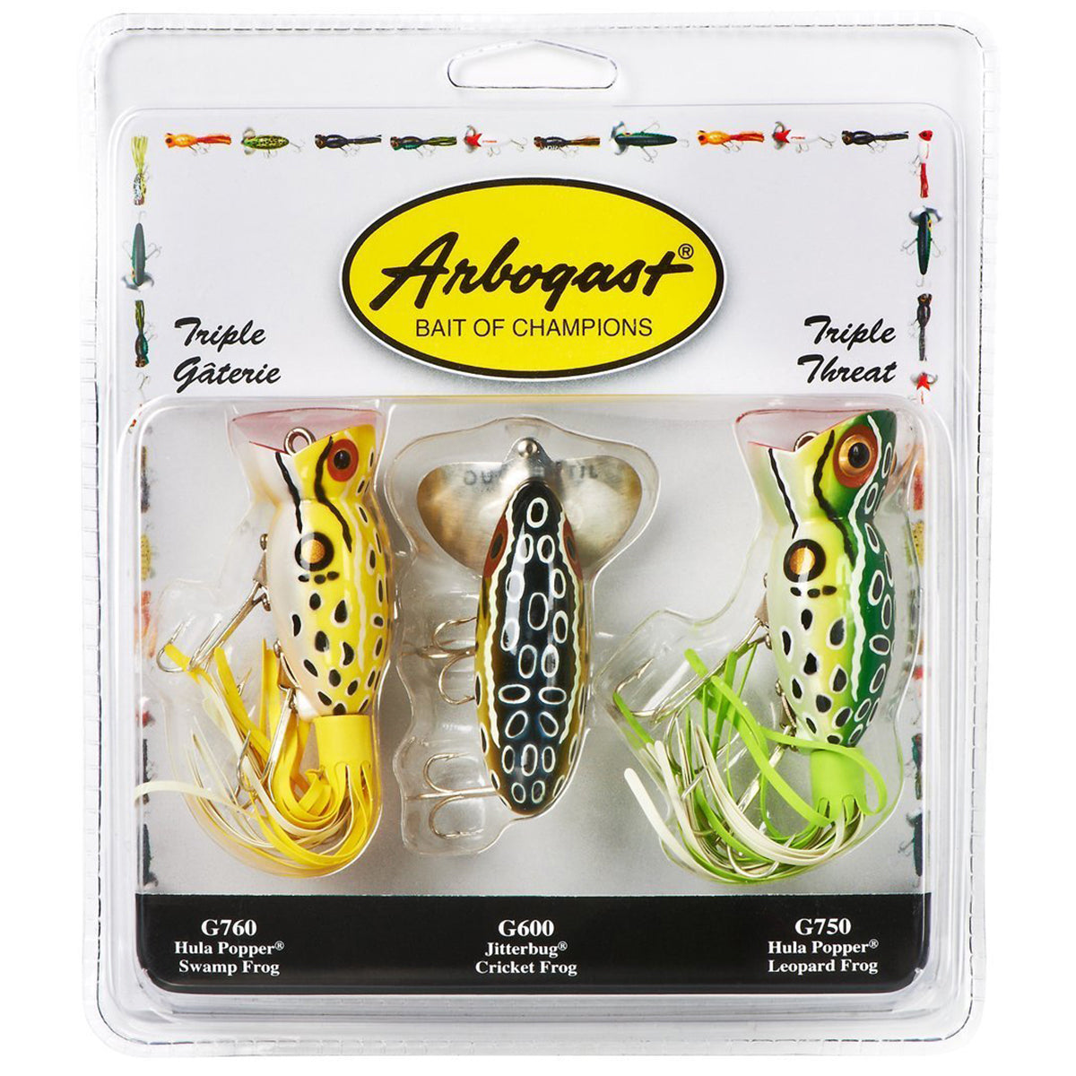 Arbogast Triple Threat Varying Weights Fishing Lures Arbogast