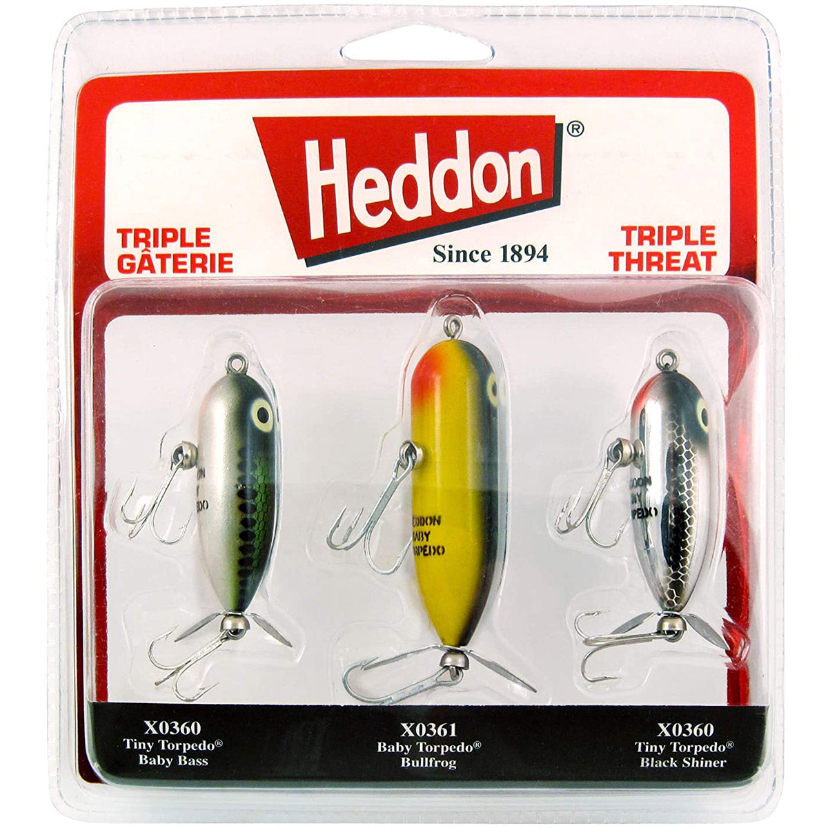 Heddon Triple Threat Varying Weights Fishing Lures Heddon