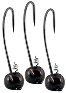 YUM Baits 3/16 oz Black Pumpkin Head Fishing Jigs - 3/0 Hooks YUM Baits