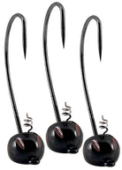 YUM Baits 1/4 oz Black Pumpkin Head Fishing Jigs - Forza Sports