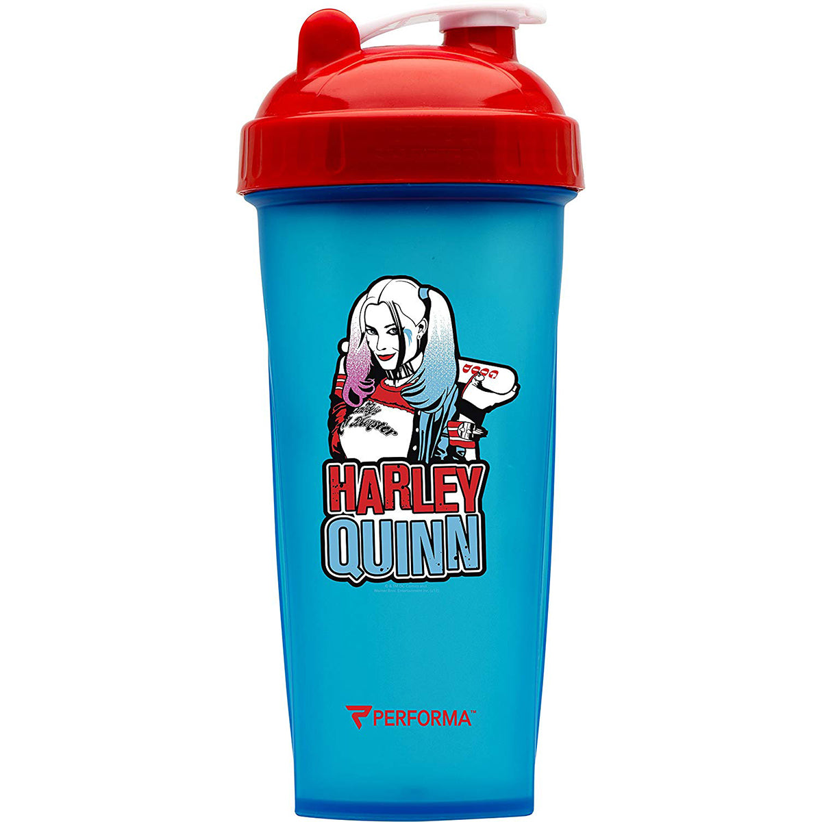 Performa PerfectShaker 28 oz. Villain Shaker Cup Bottle - Harley Quinn - Blue PerfectShaker