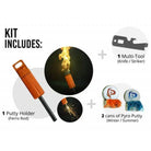 Pyro Putty - Mega Inferno Ferro Rod - Orange - Forza Sports