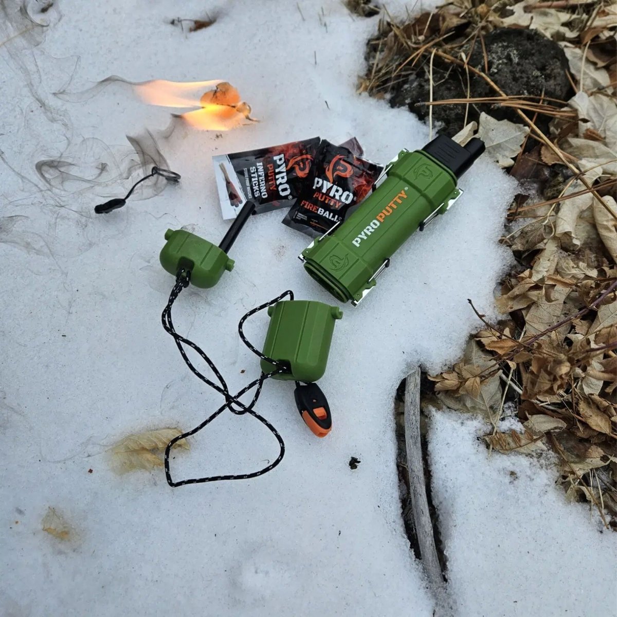 Pyro Putty Trident 3 in One Lighter with Replaceable/Rechargable Battery - Forza Sports