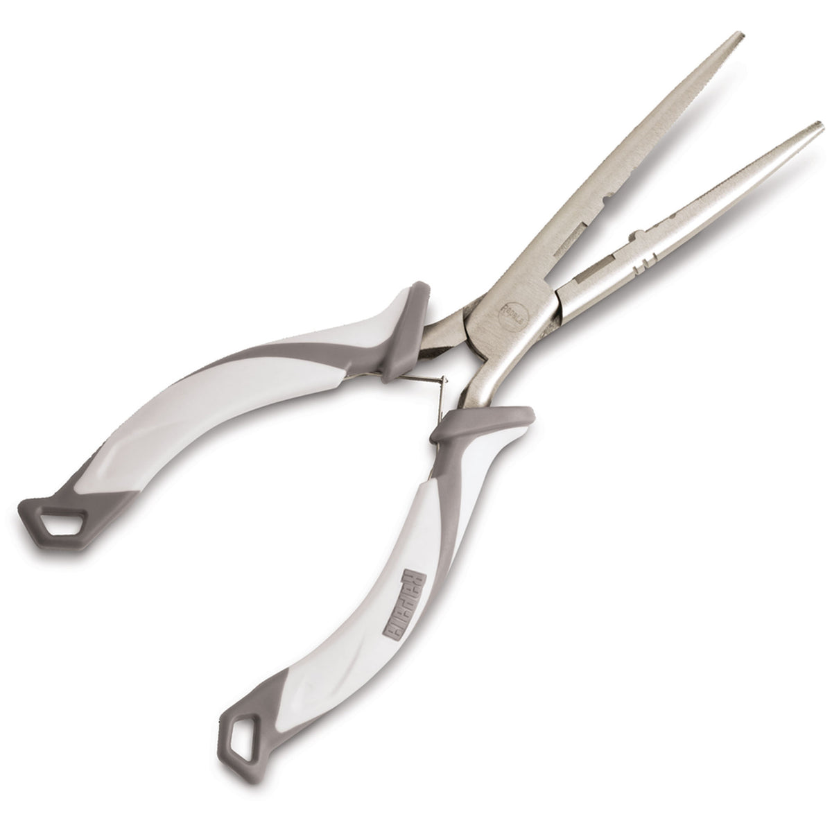 Rapala Salt Angler's Pliers, Carbon Steel Construction, White/Grey Handle - Forza Sports